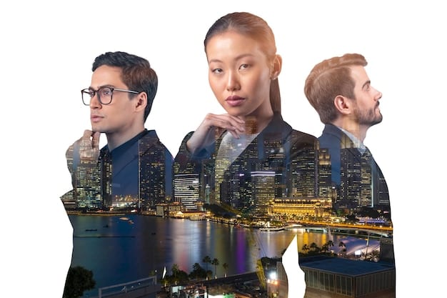 A collage of images depicting LGBTQ+ individuals in China participating in various economic activities, such as running small businesses, working in tech companies, attending industry conferences, and engaging in consumer spending. The images aim to showcase the diversity and economic contributions of the LGBTQ+ community in China.